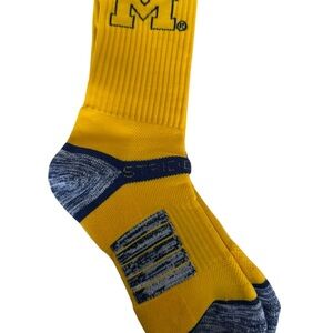 Maize and Blue Men's University of Michigan Athletic Socks